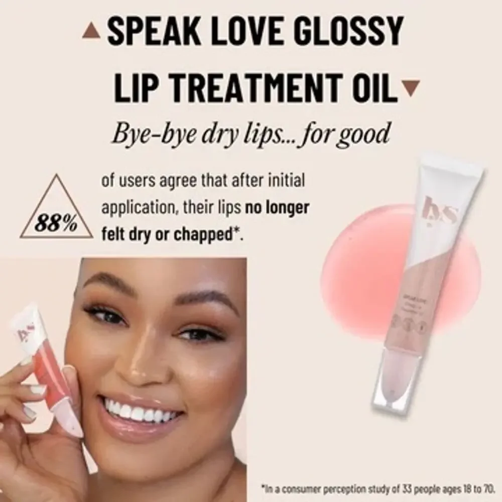 $15 New Lys Speak Love Glossy Lip Treatment Oil